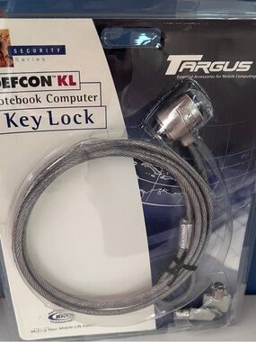 Targus Silver Notebook Key Lock Cable